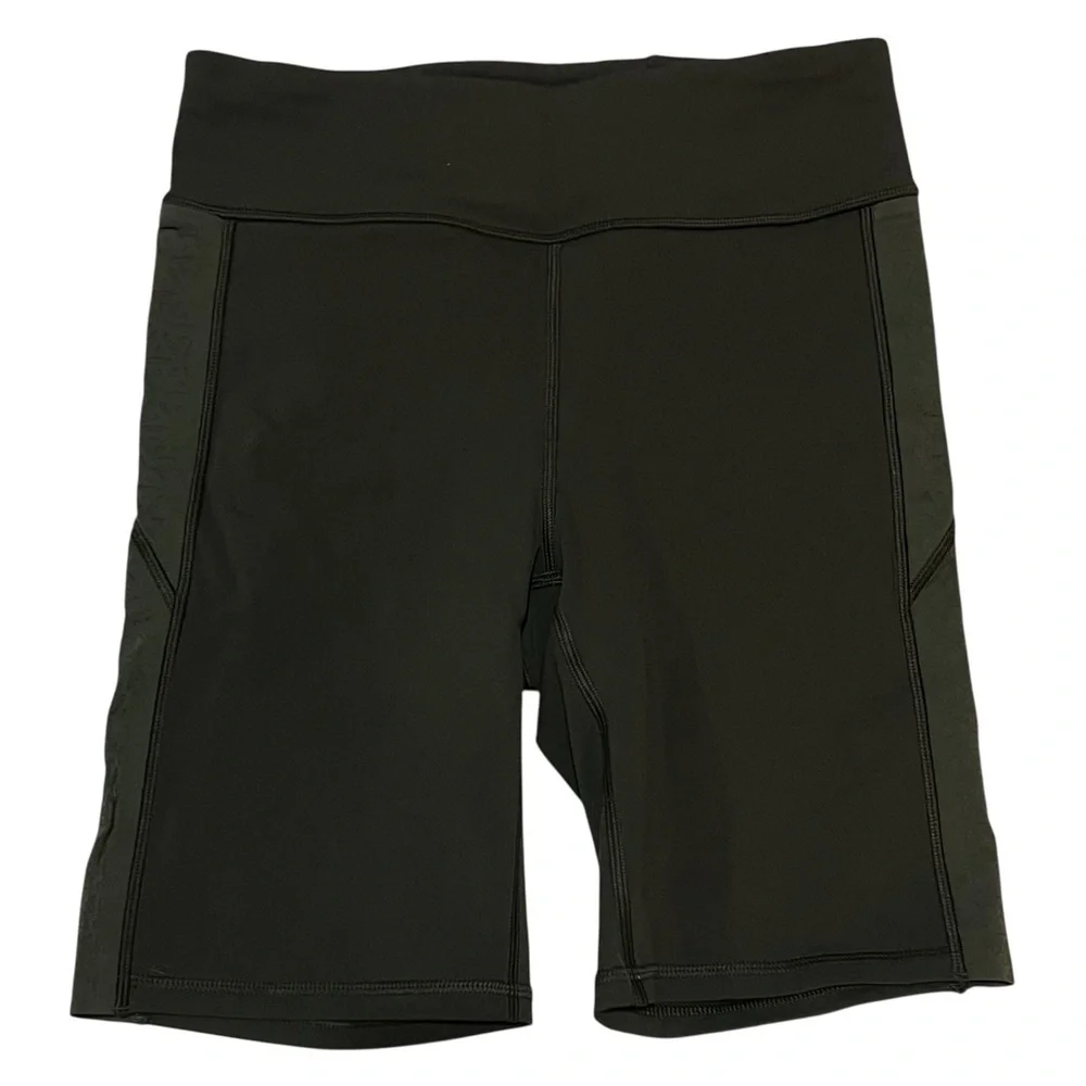 lululemon athletica Strength & Sweat 8” Olive Bike Shorts NWOT 6